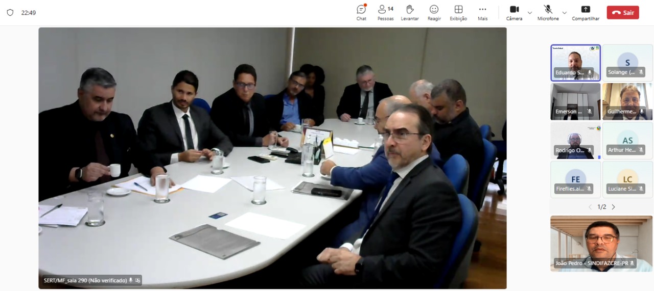 Diretoria da Febrafisco se reúne com a SERT